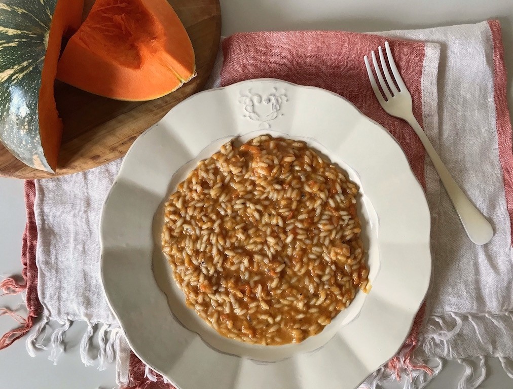 risotto zucca con arachidi